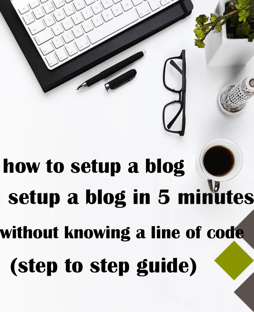 How to setup a blog in 5 minutes without knowing a line of code (step to step guide)