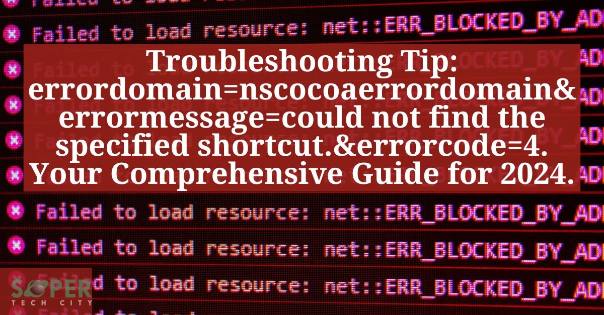 errordomain=nscocoaerrordomain&errormessage=could not find the specified shortcut.&errorcode=4