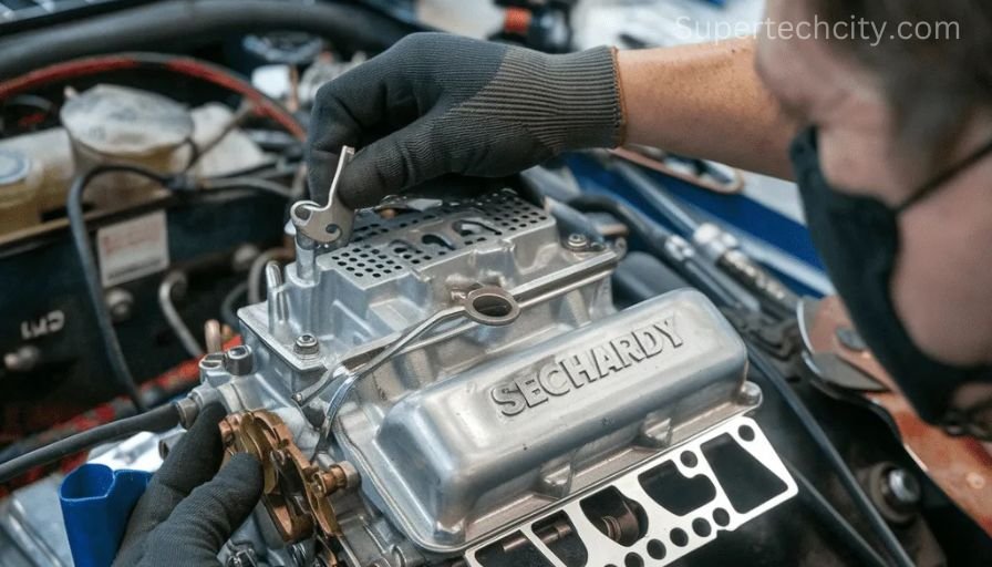 How to Install a Kickdown Bracket on a Sechardy Carburetor