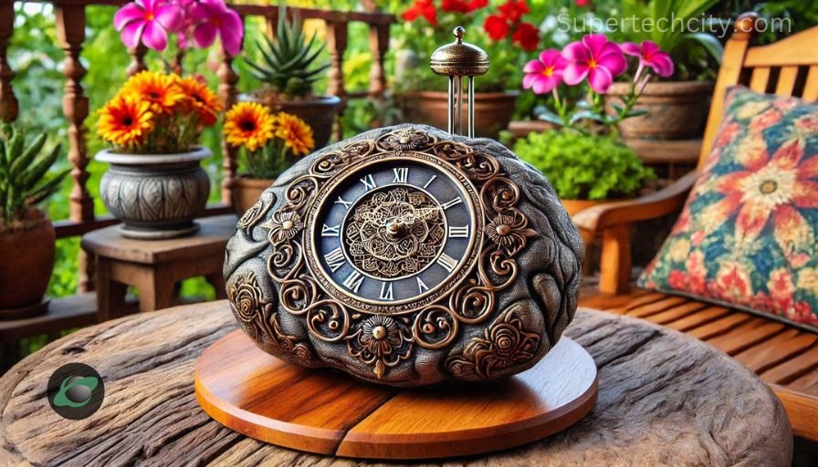 Tischling Rock Weighted Clock